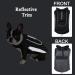 Morezi Waterproof Dog Coat with Harness Hole - Black, L Large (Back 40CM) - Buy Online on GoSupps.com