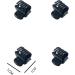 12 Mini Hair Claw Clips Clamps Small Plastic Hair Clips Pins Grips Womens Girls Hair Accessories size 1CM (Black) - Buy Online on GoSupps.com