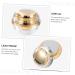 Healeved Cream Bottle Lotion Jar Terrarium Glass Container with Lid Empty Cosmetic Sample Holder Mini Cosmetic Container Cosmetics Bottle Multipurpose Travel Bottled Pp Inner 7.1X6X6CM Golden - Buy Online on GoSupps.com