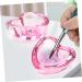 Housoutil Nail Cup Monomer Dish Nail Dish Bowl Nail Art Dish Cup Nail Dampen Dish Jewelry Dish Nail Art Liquid Holder Manicure Nail Dish Glass Thicken Pen Wash Cup Pink - Buy Online on GoSupps.com