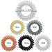 Spiral Hair Ties Set of 15 - Original Hair Tie for Less Breakage & Perfect for Fine Hair - Slim Telephone Cable Design - Buy Online on GoSupps.com