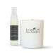 European Spa Source Woodsmoke Embrace Bundle: Eucalyptus Wood Smoke + Leather ShowerSpa Mist & Candle 4 Fl Oz