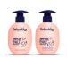 Babyology BUNDLE - 100% Edible Ingredients - All Natural Baby Wash and Shampoo Rose + Organic Baby Lotion - 6 76 FL OZ Good for Sensitive Skin or Eczema - Non Toxic - Fragrance Free