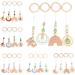 Baby Sensory Toys Set - 4 Parts Stroller Ornaments & Rattles for Play Gym | Heart Hanging Decorations for Home - Buy Online on GoSupps.com