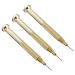 FRCOLOR 3pcs Nail Drilling Drill Acrylic Nail File Drill Bit Finger Nail Drill Nail Piercing Tool Drill Machine Bit Manicure Drill Piercing Tools Nail Art Tool Hand Drill Metal Main Drill 6.5x0.8cm Golden