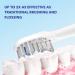 AmuLumon Flossing Toothbrush Heads Replacement 6 Count - Compatible with Waterpik Sonic Fusion/2.0 Brush and Flosser Combo - Full Size White - Buy Online on GoSupps.com