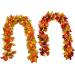 Zerodeko 2 Pcs Simulated Maple Leaf Rattan Pine Cones Hanging Vine Silk Flower - Buy Online on GoSupps.com