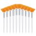 10 Pieces Mask Brushes Fan Shaped Brushes Soft Facial Applicator Brush Face Makeup Brush with Clear Plastic Handle for Mud Mask Cream