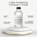 FACE Skin Awakening Cleanser + Toner Duo - Alcohol-Free Oil-Free All-Natural Vegan Formula with Organic Witch Hazel & Aloe | 4oz - Buy Online on GoSupps.com