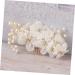 BIUDECO Women Hair Accessory Wedding Headwear Silver Barrettes Hair Accessories for Women Bridal Comb Clip Flower Hairpin Bridal Hair Red Flower Hair Clips Miss Hair Comb White The Flowers - Buy Online on GoSupps.com
