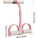 Puller Stretching Trainer | Resistance Bands Pull Up with Handle | Workout Tension Pull Rope Elastic | Arm Sit Up Fitness Band Exercise Gym Equipment Pink 1 - Buy Online on GoSupps.com