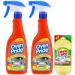 2X Oven Pride Daily Oven and Kitchen Degreaser Spray- 2X 500ml- Removes Tough Grease from Ovens Hobs Extractors Kitchen Surfaces - with Scrubbing Pad 2X Oven Pride Degreaser Spray + Scrubbing Pad