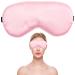 Pink Sleep Mask for Women Adjustable Satin Eye Mask for Sleeping Silk Blindfold for Adult Play 1 PC Blank Pink