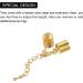 10Sets 9mm Gold Tone Leather Cord End Caps with Lobster Clasps & Extender Chain for DIY Bracelets - Buy Online on GoSupps.com