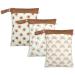 Muslong 3 pieces of diaper bag Wetbag reusable cloth diapers nast pockets for on the go diaper bag Wetbag diaper bags for babies diapers dirty clothes and other accessories sun & rainbow & rainbow