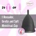 Blossom Menstrual Cup | Eco-Friendly & Reusable Silicone Cup - Say Goodbye to Tampons (Large Black - Buy Online on GoSupps.com