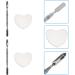 Magiclulu Heart Shape Nail Art Palette - 2 Sets Color Mixing Tool for Manicure & Painting - Buy Online on GoSupps.com