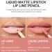 Matte Nude Lip Liner and Lipstick Makeup Set Matte Liquid Lipstick/Nude Lip Stain High Pigment Lipstick & Lipliner Pencil for Women Smooth Lip Color (05) - Buy Online on GoSupps.com