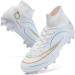 Mens Soccer Cleats Football Boots - Professional Training Turf Shoes for Indoor & Outdoor Sports - White, Size 10 - Buy Online on GoSupps.com