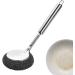 Stainless Steel Brush with Handle | Metal Dishwashing Supplies Brush | Multifunctional Stainless Steel Wool Cleaning Brush for Dishes Pots Stoves Frying Pans - Buy Online on GoSupps.com