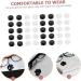 Healeeved 48 Couples Anti-Slip Silicone Glasses Cover - Round Frame Hook & Rubber Ear Support for Kids - 2 Pcs Black & White - Buy Online on GoSupps.com