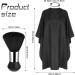 Black Hair Cutting Cape with Neck Duster Brush Professional Barber Cape Hairdressing Gown Waterproof Salon Barber Gown with Adjustable Barbers Cape for Hair Styling Cutting Coloring Styling - Buy Online on GoSupps.com