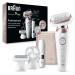 Braun Silk- pil 9 Flex epilator women / hair remover for long-lasting hair removal mini razor peeling attachments 9-306 3D white / pink Titan new-360 3D