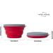 Willa + Woody 3 Pack Collapsible Camping Cookware Set with Bowls, Cup & Lids - Compact and BPA-Free for Hiking, Backpacking, Traveling, Fishing, and Picnics - Buy Online on GoSupps.com