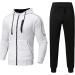 Hanxiulin Men's Training Suit - Casual Jogging Jacket & Pants Set | Sportswear with Hood | Available in 3XL - Ideal for Active Lifestyle - Buy Online on GoSupps.com