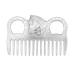 Zerodi's horse hair comb portable cattle horse hair metal comb polile technology cleaning opening node supply for the styling of thin and thick hair