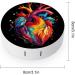 Anatomical Heart Print Contact Lens Case with Mirror | Portable & Cute Travel Kit for Eye Contacts - Buy Online on GoSupps.com