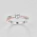 925 Sterling Silver Eternity White Topaz CZ Rose Gold Crossover Bridal Wedding Ring for Her - Size 6 US6 - Buy Online on GoSupps.com