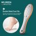 MR.GREEN Foot File for Hard Skin and Calluses Foot File Double Sided Professional Stainless Steel Pedicure Foot Care Tool Foot Scraper(Orange) - Buy Online on GoSupps.com