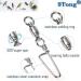 9Tong Ball Bearing Swivel with Coastlock Snap & Stainless Steel Ring for Saltwater Fishing - Standard Size 8+8 (320lb) - Pack of 25 - Buy Online on GoSupps.com