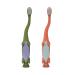 Dr. Brown's Dinosaur Toddler Toothbrush - Green & Orange 2-Pack | Best Kids Oral Care - Buy Online on GoSupps.com