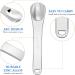 WLLHYF Mini Metal Makeup Spatula Skin Care Cosmetic Spoon Reusable Applicator Beauty Scoop for Facial Cosmetic for Face Mask Cream Lotions Moisturizers (3 Silver) - Buy Online on GoSupps.com