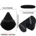 8 Pack Black Triangle Powder Puff Set with Storage Box - Soft Cotton Velour Makeup Tool for Face - Washable Cosmetic Foundation Puffs - Buy Online on GoSupps.com