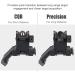 Feyachi 45 Degree Offset Iron Sights Set - Flip Up BUIS Rapid Transition Backup Front & Rear Sights for Picatinny Weaver Rails - Buy Online on GoSupps.com