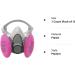 Reusable Respirator MYGCCA Dust Respirator with Filter 2091 for Painting Epoxy Resin Asbestos Particulate Sanding Machine Polishing and Other Work - Buy Online on GoSupps.com