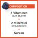 VITASCORBOL - IMMUNITY GUMS - Multivitamin supplement - 4 Vitamins - 2 Minerals - Elderberry - Fatigue and immune system - 50 gums taste red fruit - natural flavor - Buy Online on GoSupps.com