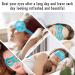 Lucktao Cooling Eye Masks - Reusable Gel Goggles for Migraine Relief & Swollen Eyes | Hot Cold Therapy (2 Pack - Blue) - Buy Online on GoSupps.com