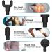 Deep Tissue Massage Gun | 6 Speeds, 4 Heads, Cordless Handheld Percussion Device for Muscle Relaxation - Black - Buy Online on GoSupps.com