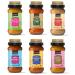 Khazana ORGANIC Indian Simmer Sauce Variety Pack - 6 x 12.7oz Jars | Non-GMO, Vegan, Gluten Free, Kosher | Easy to Cook Authentic Indian Meals at Home!