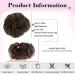 Shop Dutt Hair Parts with Rubber Band | Messy Bun Tubes & Ponytail Extensions (#10 Light Brown) | Perfect Updos & Curled Hair Scrunching - Buy Online on GoSupps.com