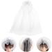 Amosfun Children's White Wedding Veil - Short Bride Veil Hair Accessories for Girls Perfect for Costumes & Photo Props - Buy Online on GoSupps.com