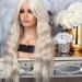 BGHJUE 26-Inch Platinum Blonde Lace Front Wig with Baby Hair - Heat Resistant Glueless Synthetic Wig for Women - Buy Online on GoSupps.com