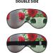 Red Rose Picture Print Unisex Eye Mask | Soft Comfortable Light-Blocking Sleeping Mask for Travel & Home - Buy Online on GoSupps.com