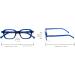Gian Marco Venturi Unisex Sondrio Reading Glasses - Stylish Blue Frames Size M - International Shipping Available - Buy Online on GoSupps.com