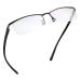 LifeArt Alloy Semi-Rimless Reading Glasses Blue Light Blocking Glasses Anti Eyestrain Computer Gaming Glasses TV Glasses for Women Anti Glare (Black +0.25 Magnification) +0.25 Magnification 2250col7_black