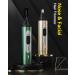 Unibono Ear and Nose Hair Trimmer Kit with Dual-Hole Vortex Cleaning System - Rechargeable Facial Grooming Tool for Men and Women, Wet/Dry Use, Gold - Buy Online on GoSupps.com